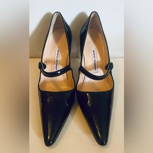 Manolo Blahnik Patent Leather Mary Janes- EU size 40